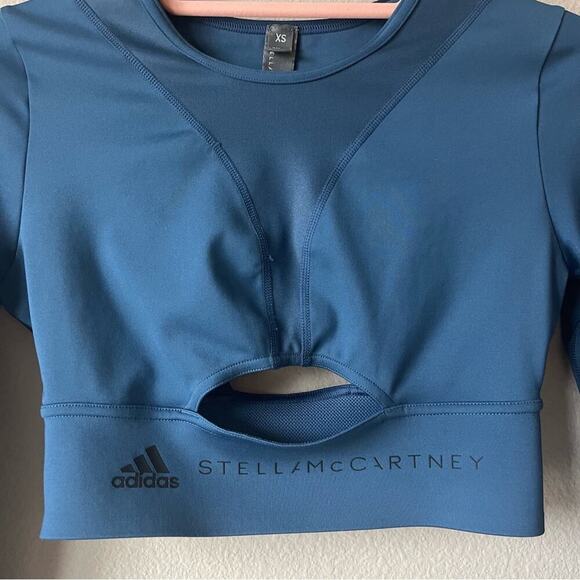 Adidas Stella McCartney Training Long Sleeve Crop Top - Picture 6 of 11